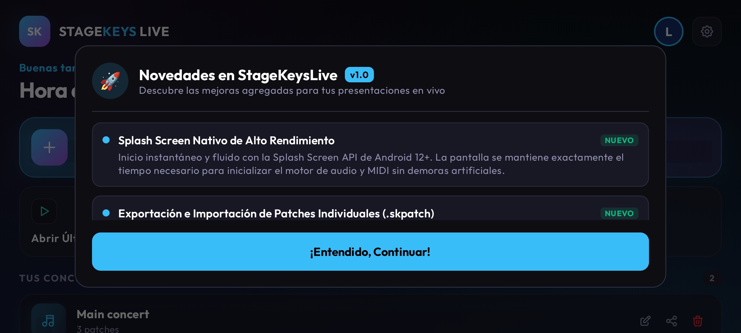 SoundFont & Patch Settings